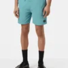 Scotch & Soda Mid-Length Solid Colour Swim Shorts, Sea Blue