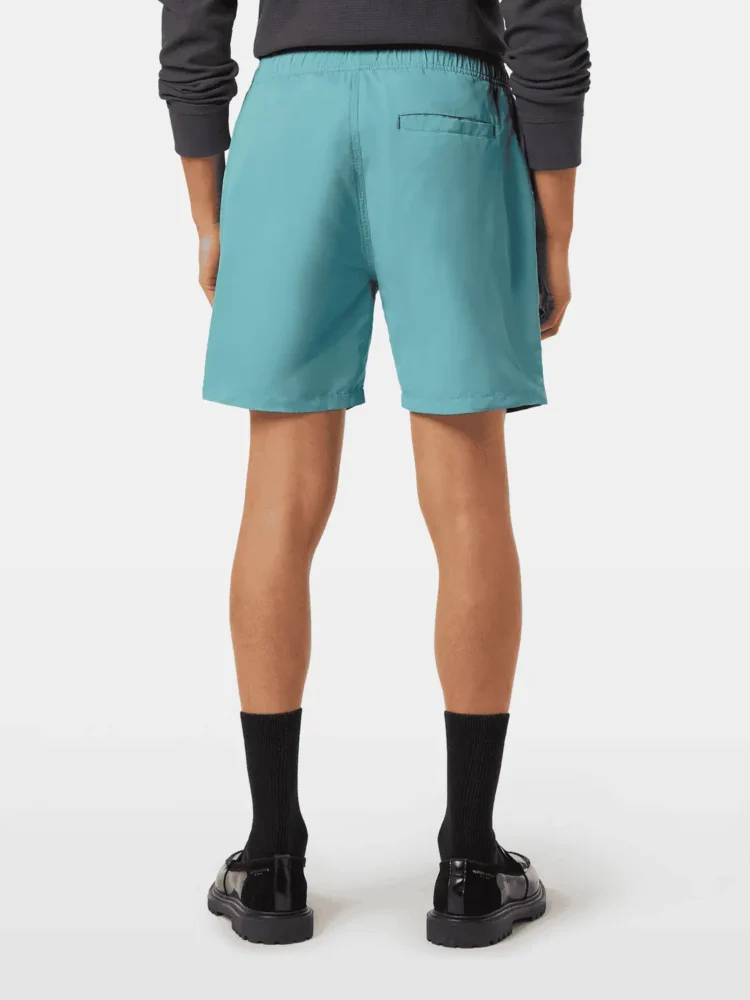 Scotch & Soda Mid-Length Solid Colour Swim Shorts, Sea Blue - Image 2