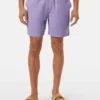 Scotch & Soda Mid-Length Solid Colour Swim Shorts, Lavender