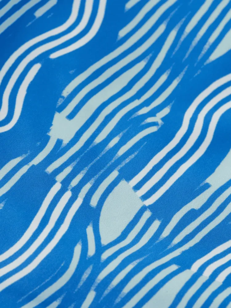 Scotch & Soda Printed Mid-Length Swimshort, Island stripe AOP - Image 3