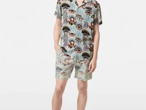 Scotch & Soda Printed Short Sleeve  Viscose Shirt