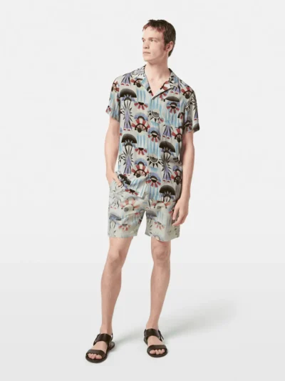 Scotch & Soda Printed Short Sleeve  Viscose Shirt