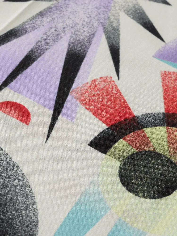 Scotch & Soda Printed Short Sleeve  Viscose Shirt - Image 4