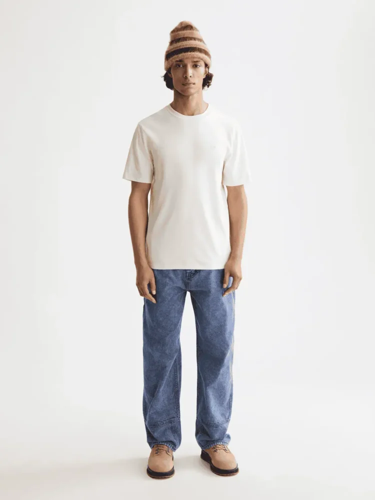 Scotch & Soda 181288 Essentials Logo T-Shirt, Eggnog - Image 4