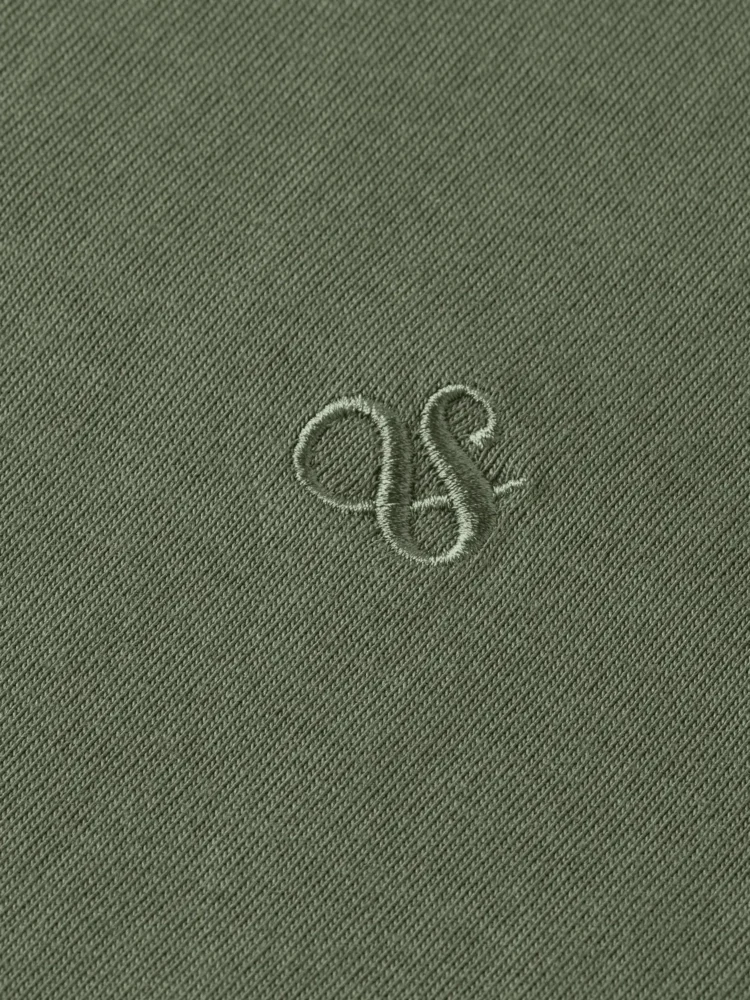 Scotch & Soda 181288 Essentials Logo T-Shirt, Thyme - Image 5