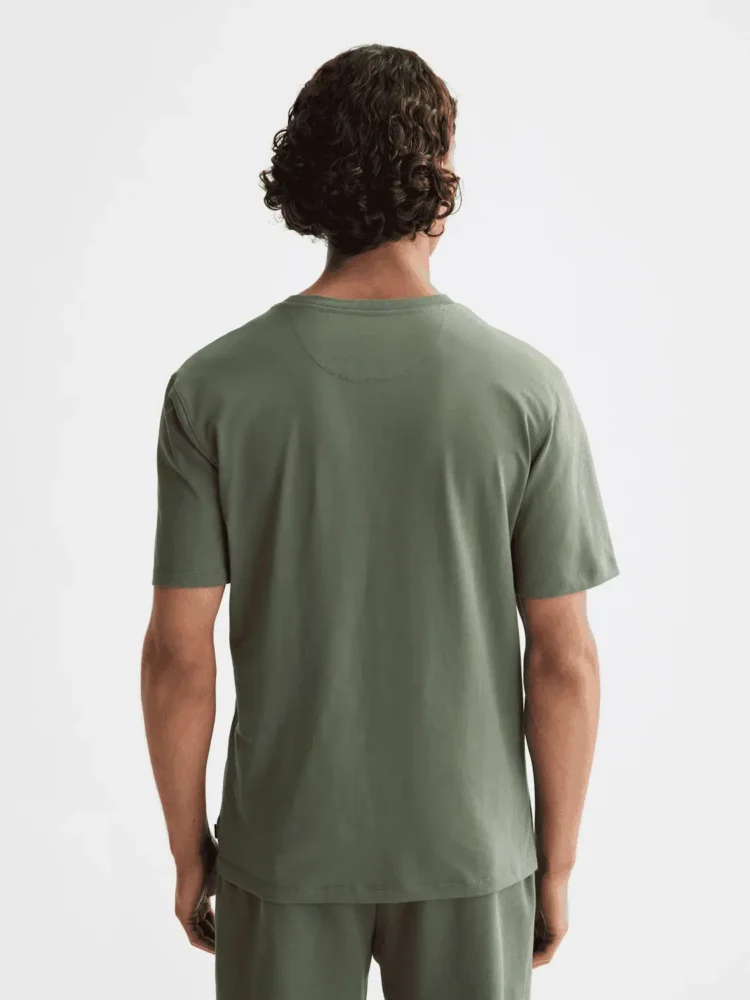 Scotch & Soda 181288 Essentials Logo T-Shirt, Thyme - Image 3