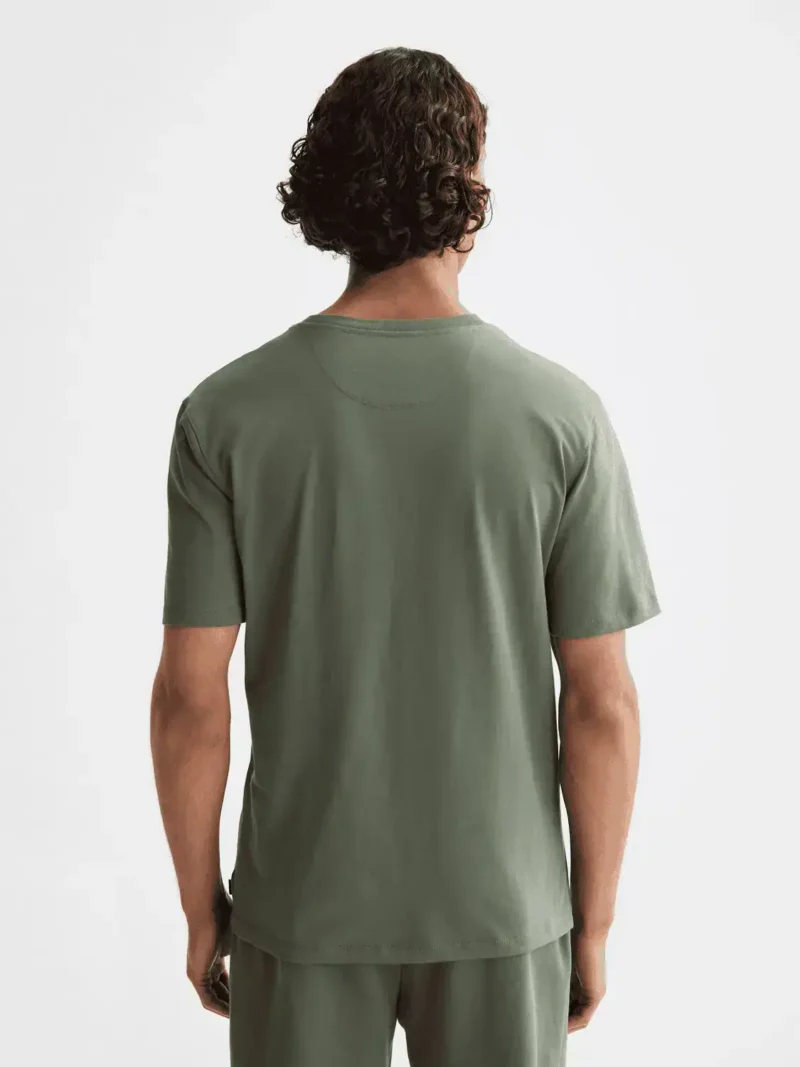 Scotch & Soda 181288 Essentials Logo T-Shirt, Thyme - Image 3