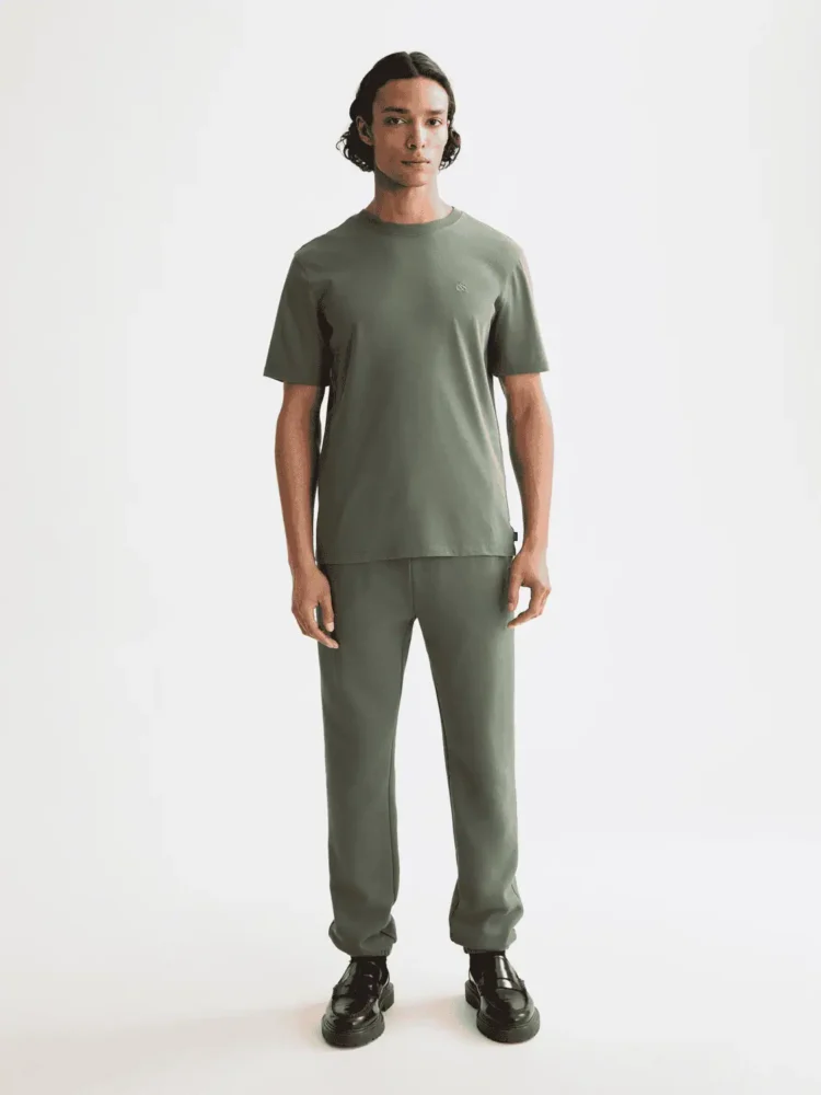 Scotch & Soda 181288 Essentials Logo T-Shirt, Thyme - Image 2
