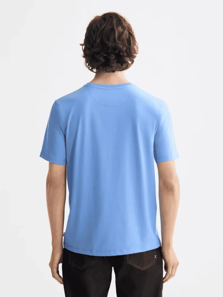 Scotch & Soda 181288 Essentials Logo T-Shirt, Blue Bonnet - Image 3
