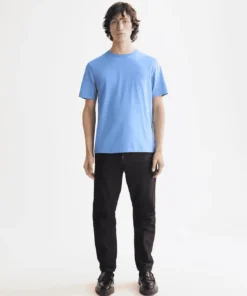 Alternative view of Scotch & Soda 181288 Essentials Logo T-Shirt, Blue Bonnet