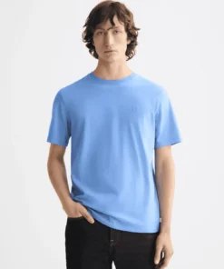 Scotch & Soda 181288 Essentials Logo T-Shirt, Blue Bonnet