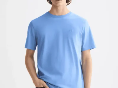Scotch & Soda 181288 Essentials Logo T-Shirt, Blue Bonnet