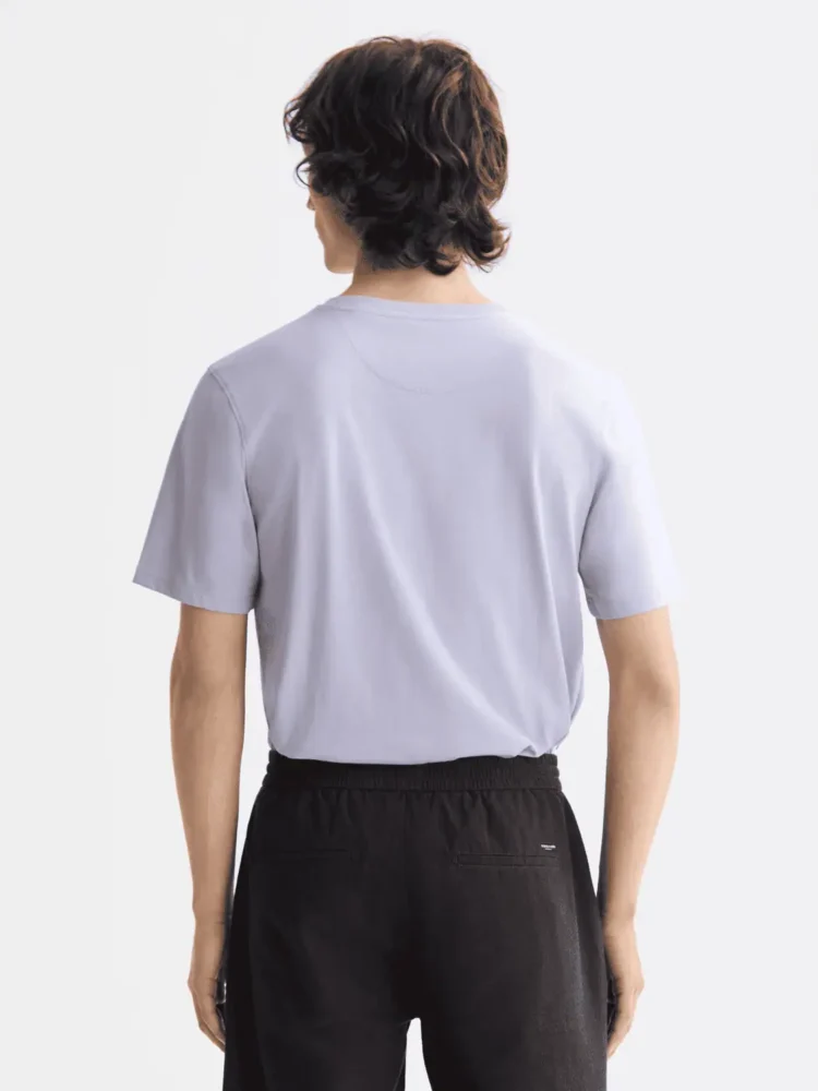Scotch & Soda 181288 Essentials Logo T-Shirt, Lavender - Image 3