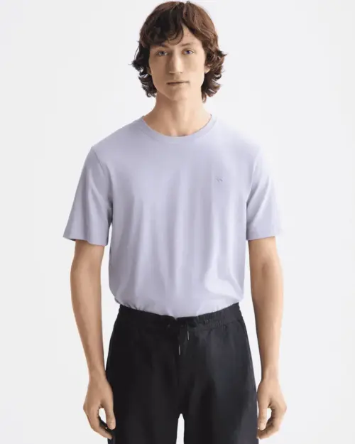Scotch & Soda 181288 Essentials Logo T-Shirt Lavender