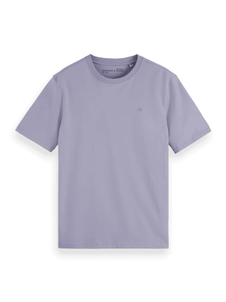 Scotch & Soda 181288 Essentials Logo T-Shirt, Lavender - Image 2