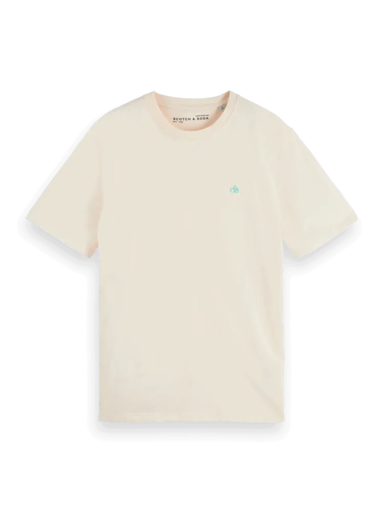 Scotch & Soda 181288 Essentials Logo T-Shirt, Eggnog - Image 6