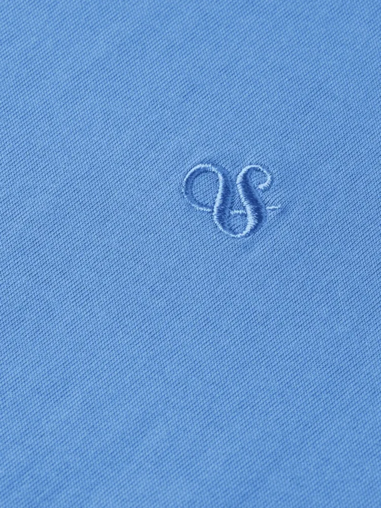 Scotch & Soda 181288 Essentials Logo T-Shirt, Blue Bonnet - Image 4