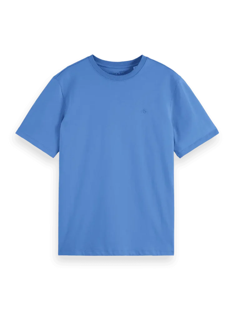 Scotch & Soda 181288 Essentials Logo T-Shirt, Blue Bonnet - Image 5