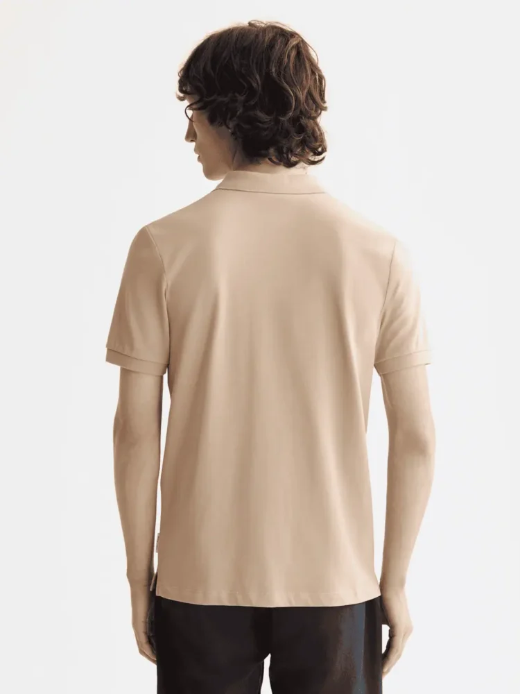 Scotch & Soda 181310 Logo Pique polo, Plaza taupe - Image 3