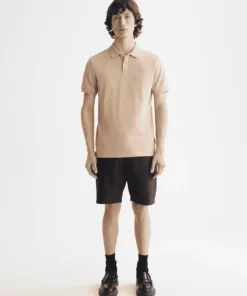 Alternative view of Scotch & Soda 181310 Logo Pique polo, Plaza taupe