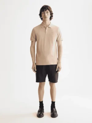 Alternative view of Scotch & Soda 181310 Logo Pique polo, Plaza taupe