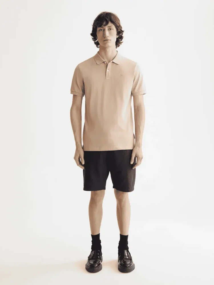 Scotch & Soda 181310 Logo Pique polo, Plaza taupe - Image 2