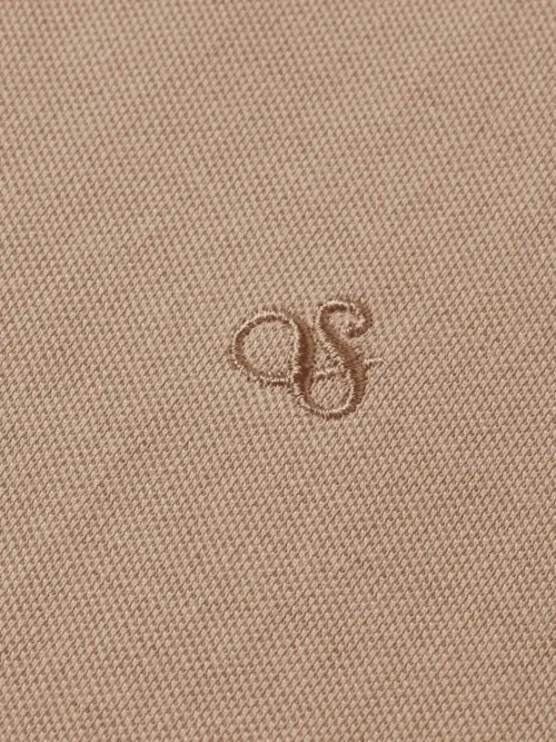 Scotch & Soda 181310 Logo Pique polo Plaza taupe - Image 5