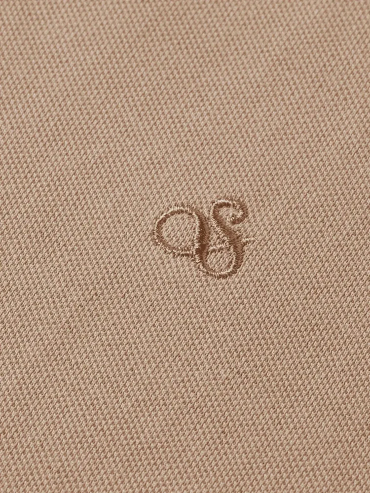 Scotch & Soda 181310 Logo Pique polo, Plaza taupe - Image 5