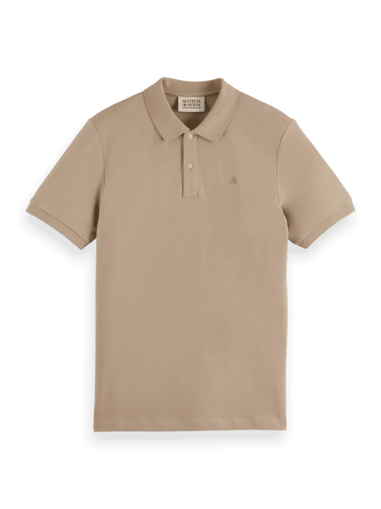 Scotch & Soda 181310 Logo Pique polo, Plaza taupe - Image 6