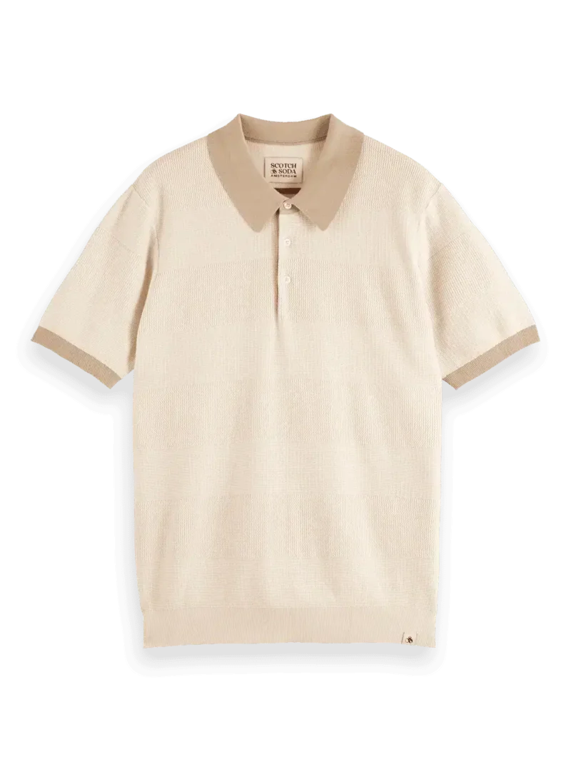 Scotch & Soda 182379 Structured  Knitted Polo - Image 5