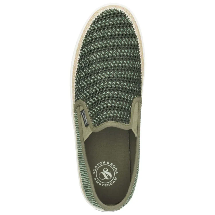 Scotch & Soda Izomi Slip on Sneakers, Army - Image 7