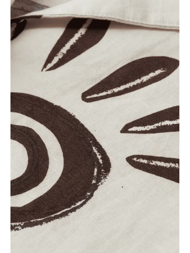 Scotch & Soda Cotton linen printed short sleeve shirt - Image 2