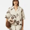 Scotch & Soda Cotton linen printed short sleeve shirt