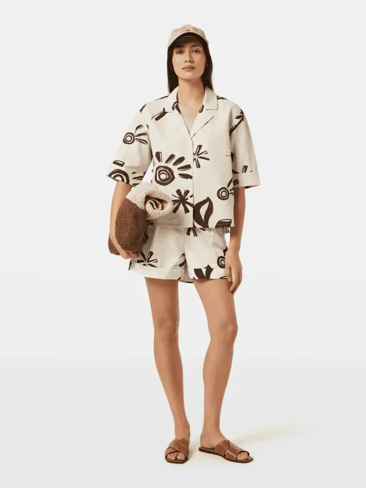 Scotch & Soda Cotton linen printed short sleeve shirt - Image 5