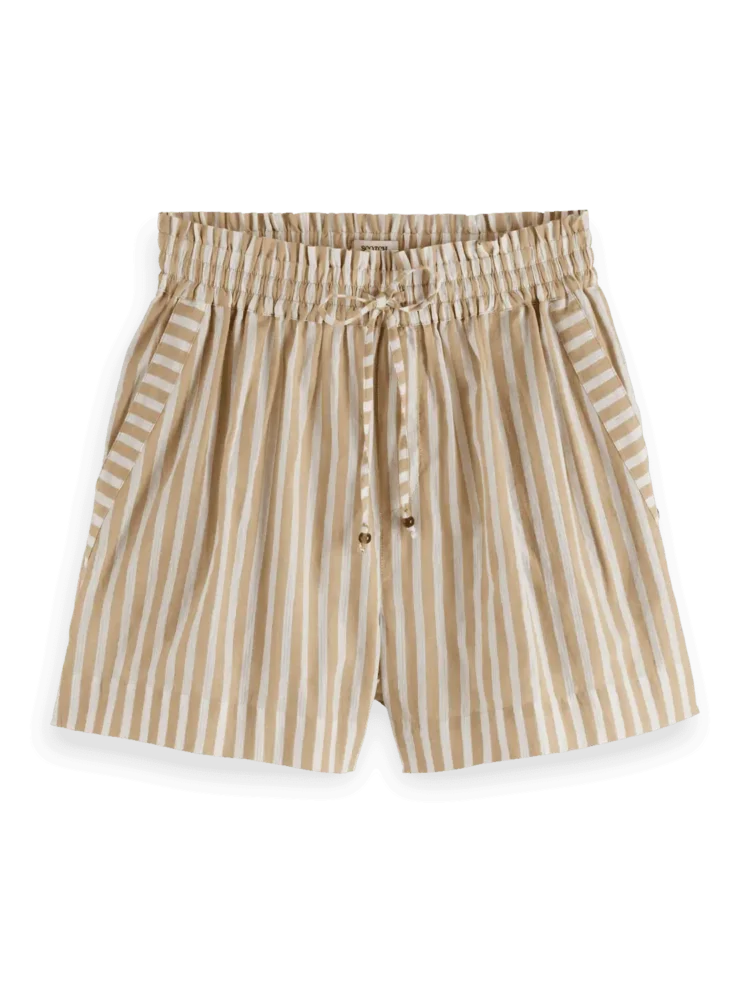 Scotch & Soda High rise Lurex stripe printed shorts - Image 6