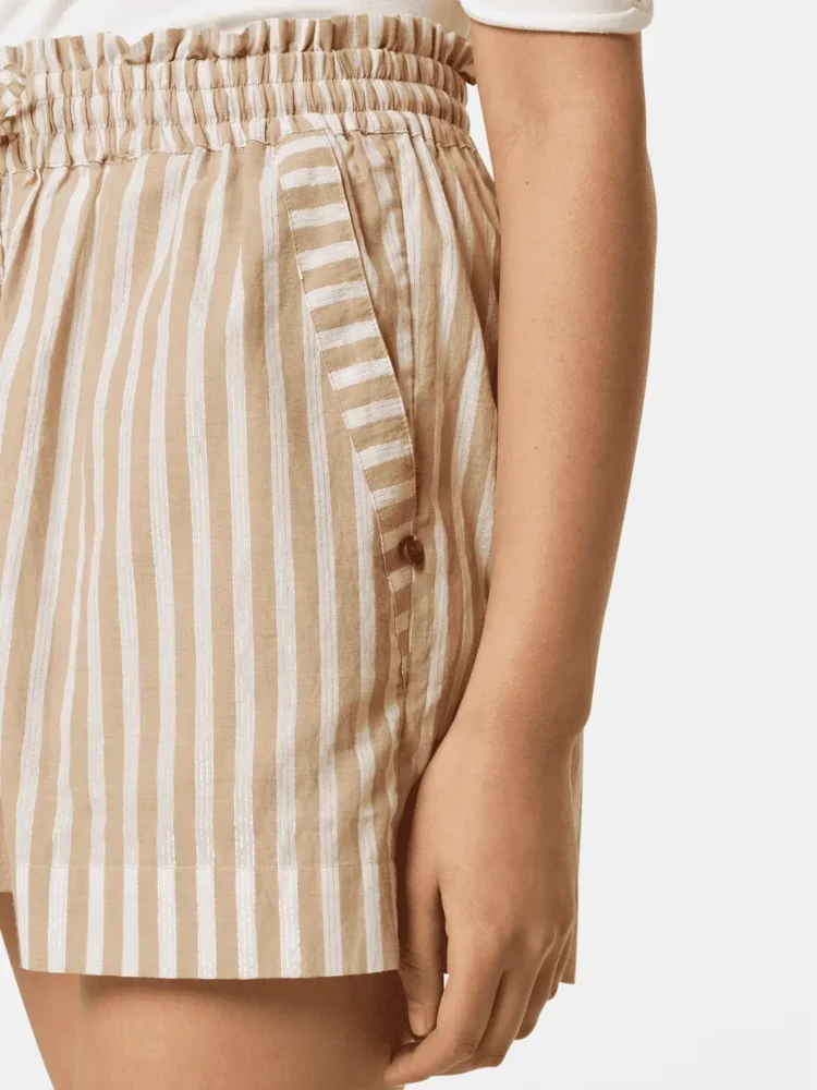 Scotch & Soda High rise Lurex stripe printed shorts - Image 4