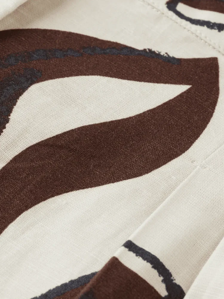 Scotch & Soda High rise linen printed shorts - Image 4