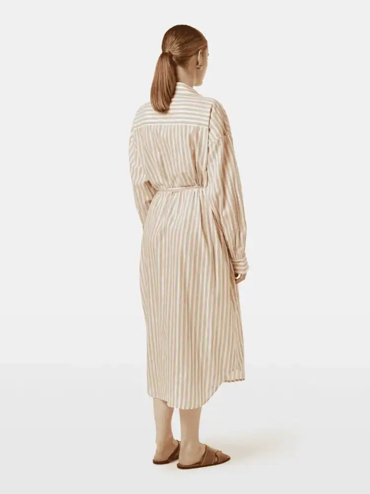 Scotch & Soda Striped midi shirt dress - Image 3