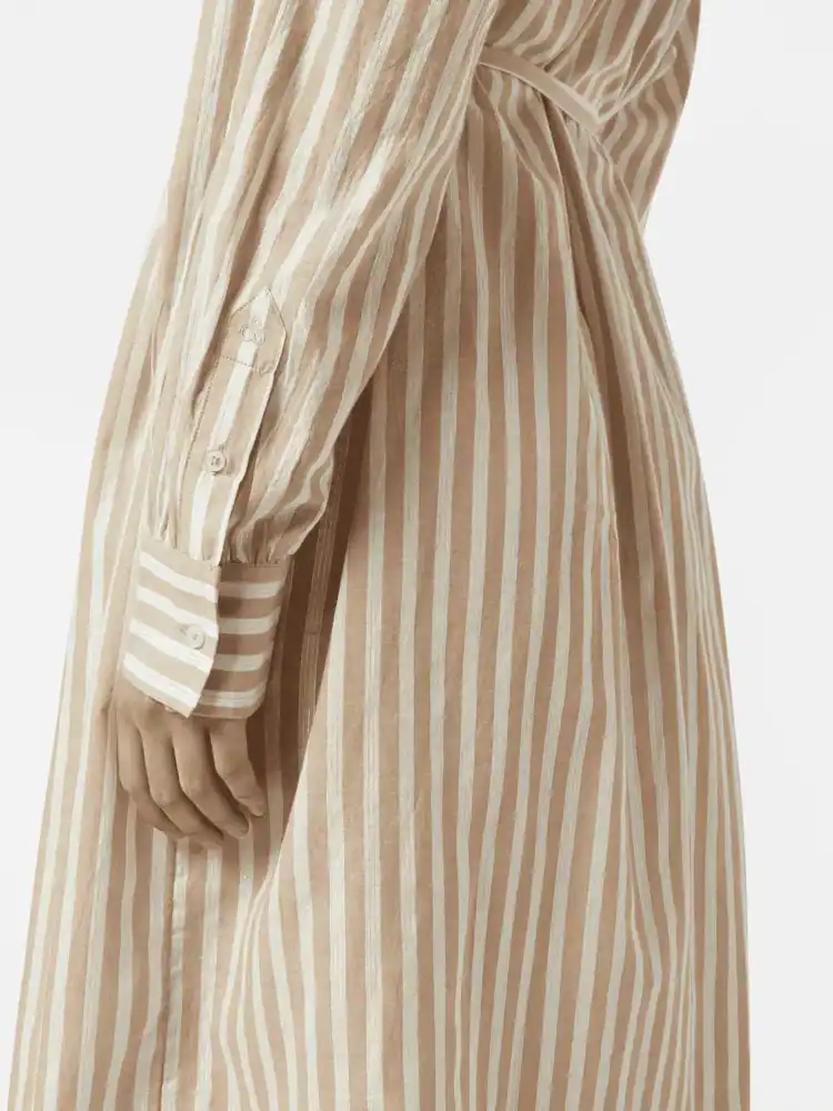 Scotch & Soda Striped midi shirt dress - Image 2