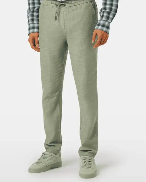 Scotch & Soda  Warren  Cotton-Linen twill jogger, Army - 179979