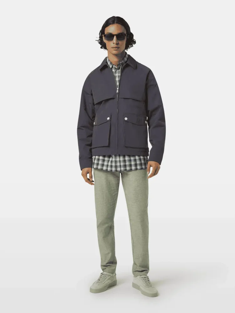 Scotch & Soda 179979 Warren - Cotton-Linen twill jogger, Army - Image 2