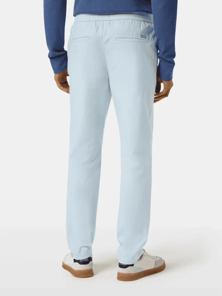 Scotch & Soda 179979 Warren - Cotton-Linen twill jogger, Light Blue - Image 6
