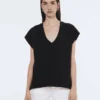Scotch & Soda Essential V-neck t-shirt , Black