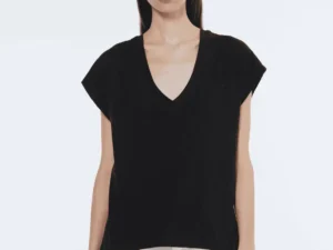 Scotch & Soda Essential V-neck t-shirt , Black