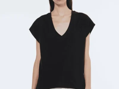 Scotch & Soda Essential V-neck t-shirt , Black