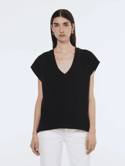 Scotch & Soda Essential V-neck t-shirt , Black