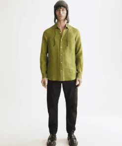 Alternative view of Scotch & Soda 181230 Regular fit 100% linen shirt Calla Green