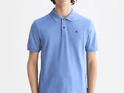 Scotch & Soda 181310 Logo Pique polo, Blue bonnet