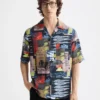 Scotch & Soda 181711, Tencel all-over printed short-sleeved shirt