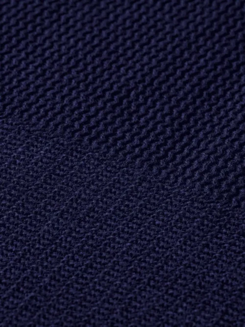 Scotch & Soda 182379 Structured  Knitted Polo, Peacoat - Image 3